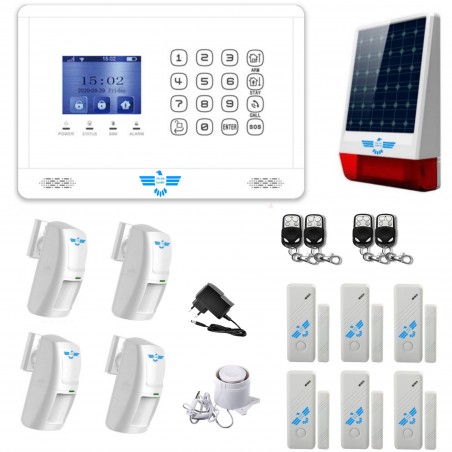 ITALIAN ALARM FUTURA mod 2022, Antifurto Smart Casa Wifi senza fili + Combinatore GSM, app Gratuita "Smartlife" x Android/IOS